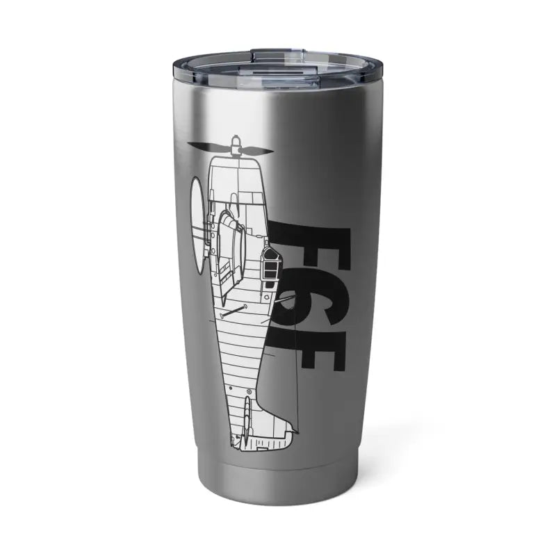 F6F Tumbler – WWII Navy Dominator Side Profile - Mug - Pilot gifts - warbird t-shirt