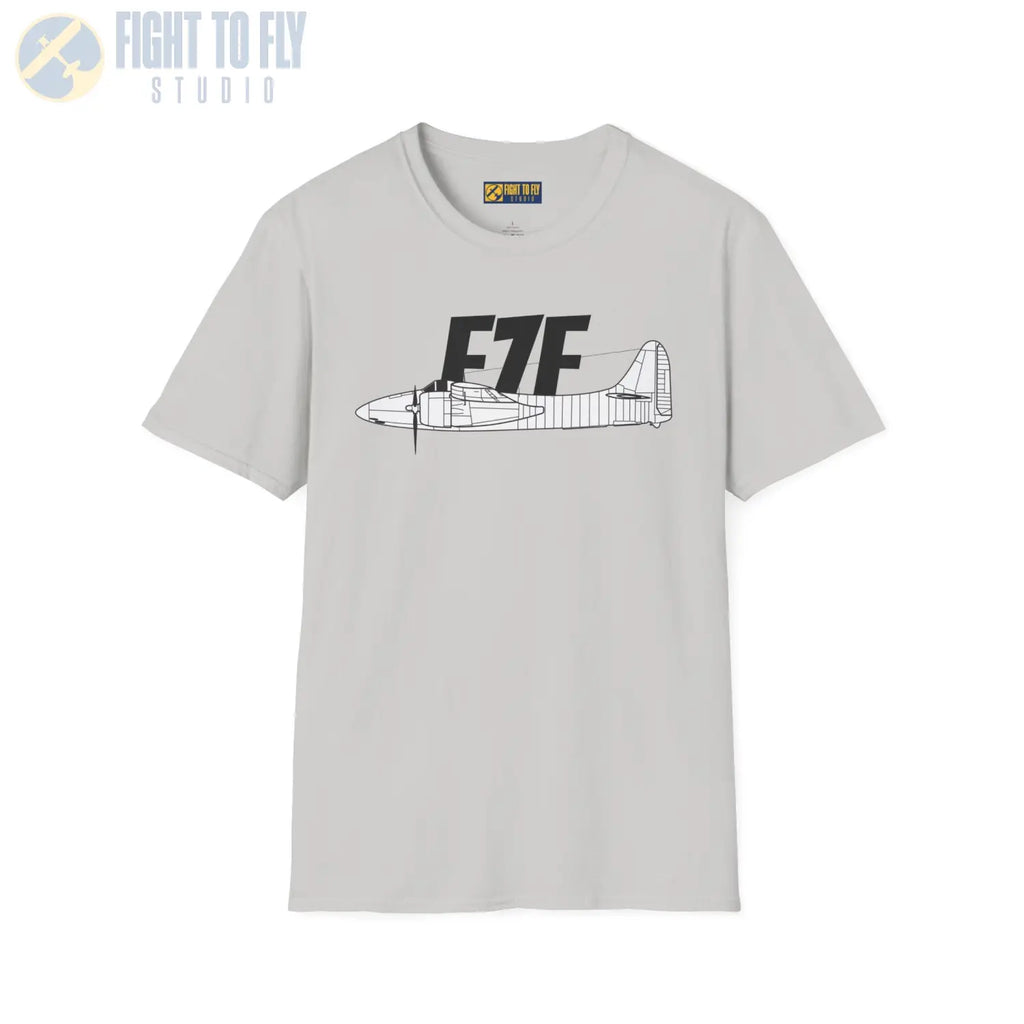 F7F Tigercat Side Profile T-Shirt - Pilot gifts - WWII warbird t-shirt