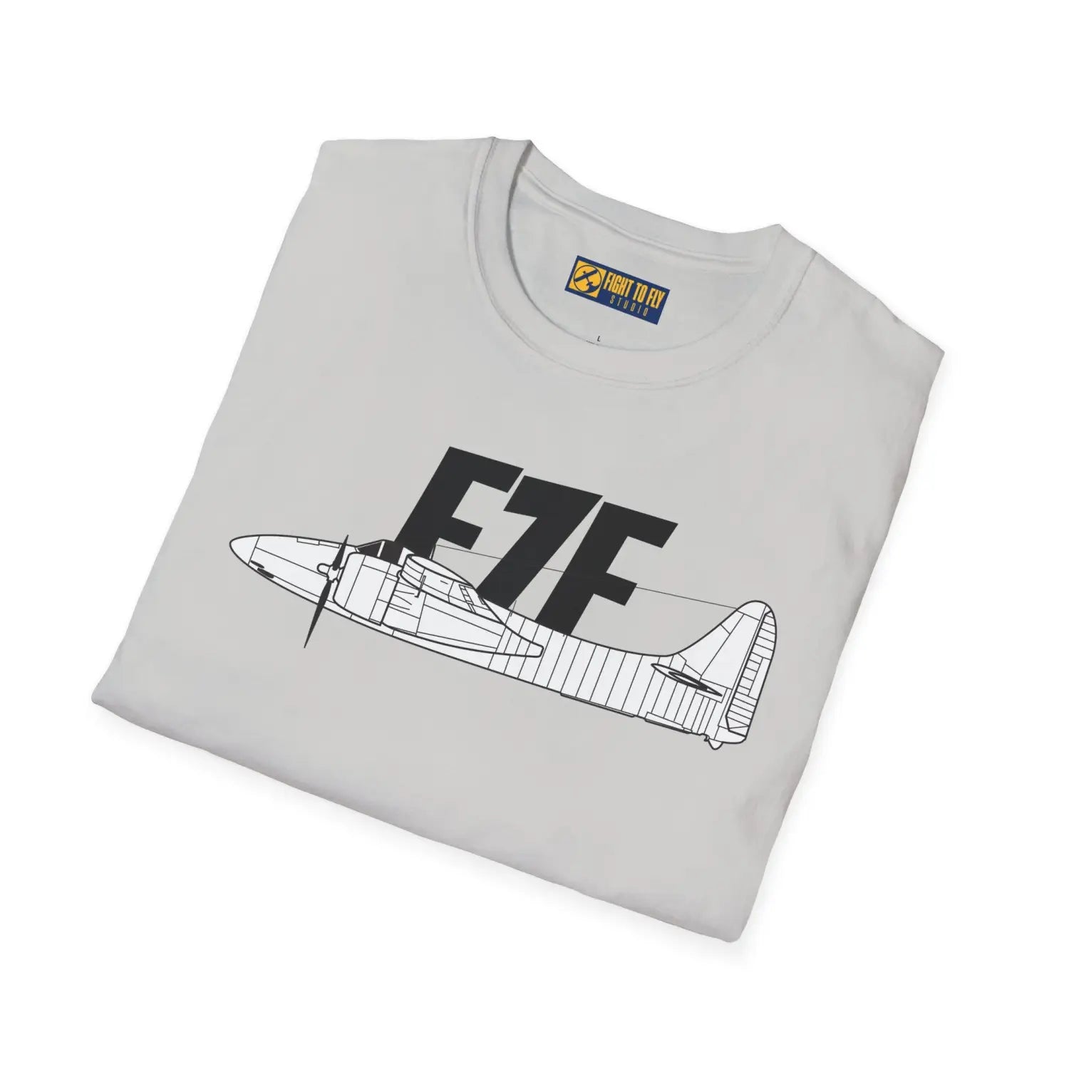 F7F Tigercat Side Profile T-Shirt - Pilot gifts - WWII warbird t-shirt