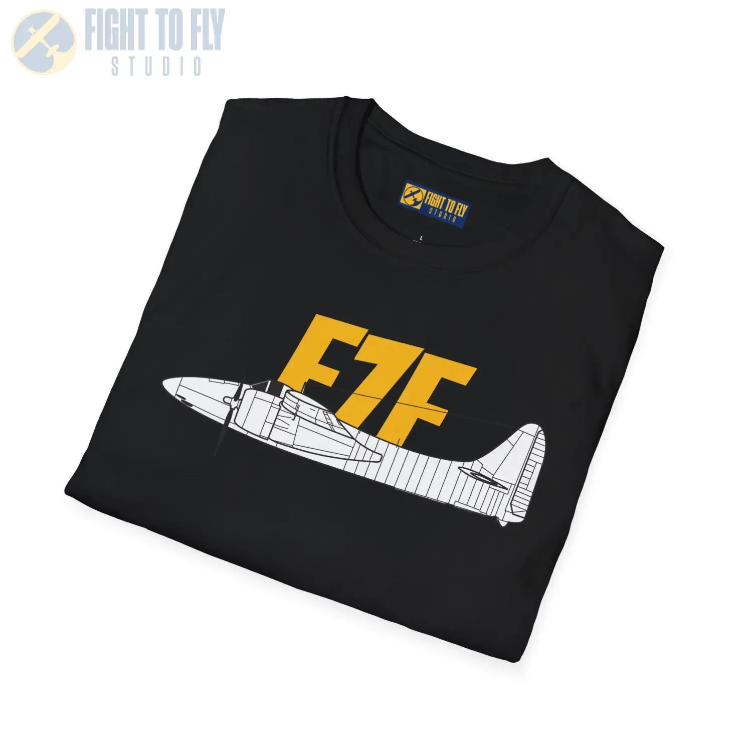 F7F Tigercat Side Profile T-Shirt - Pilot gifts - WWII warbird t-shirt