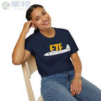 F7F Tigercat Side Profile T-Shirt - Pilot gifts - WWII warbird t-shirt
