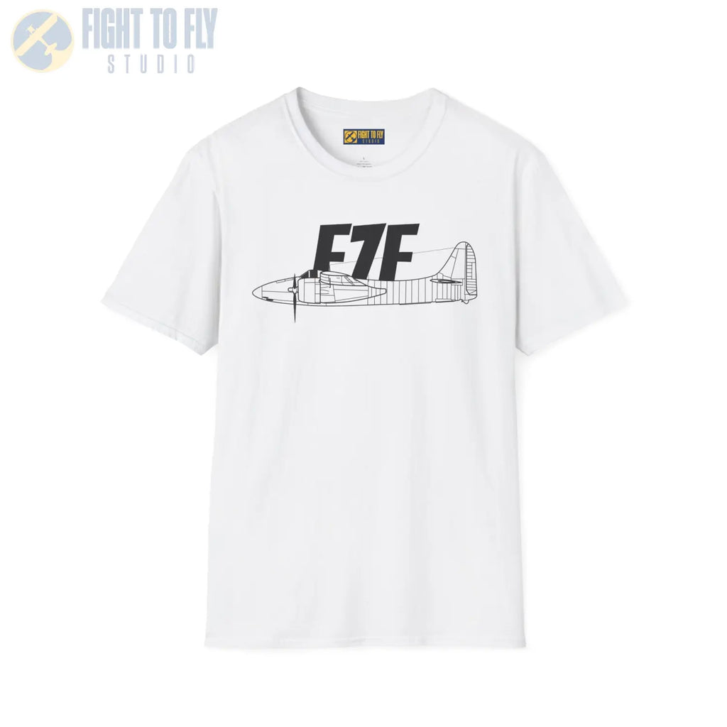 F7F Tigercat Side Profile T-Shirt - Pilot gifts - WWII warbird t-shirt