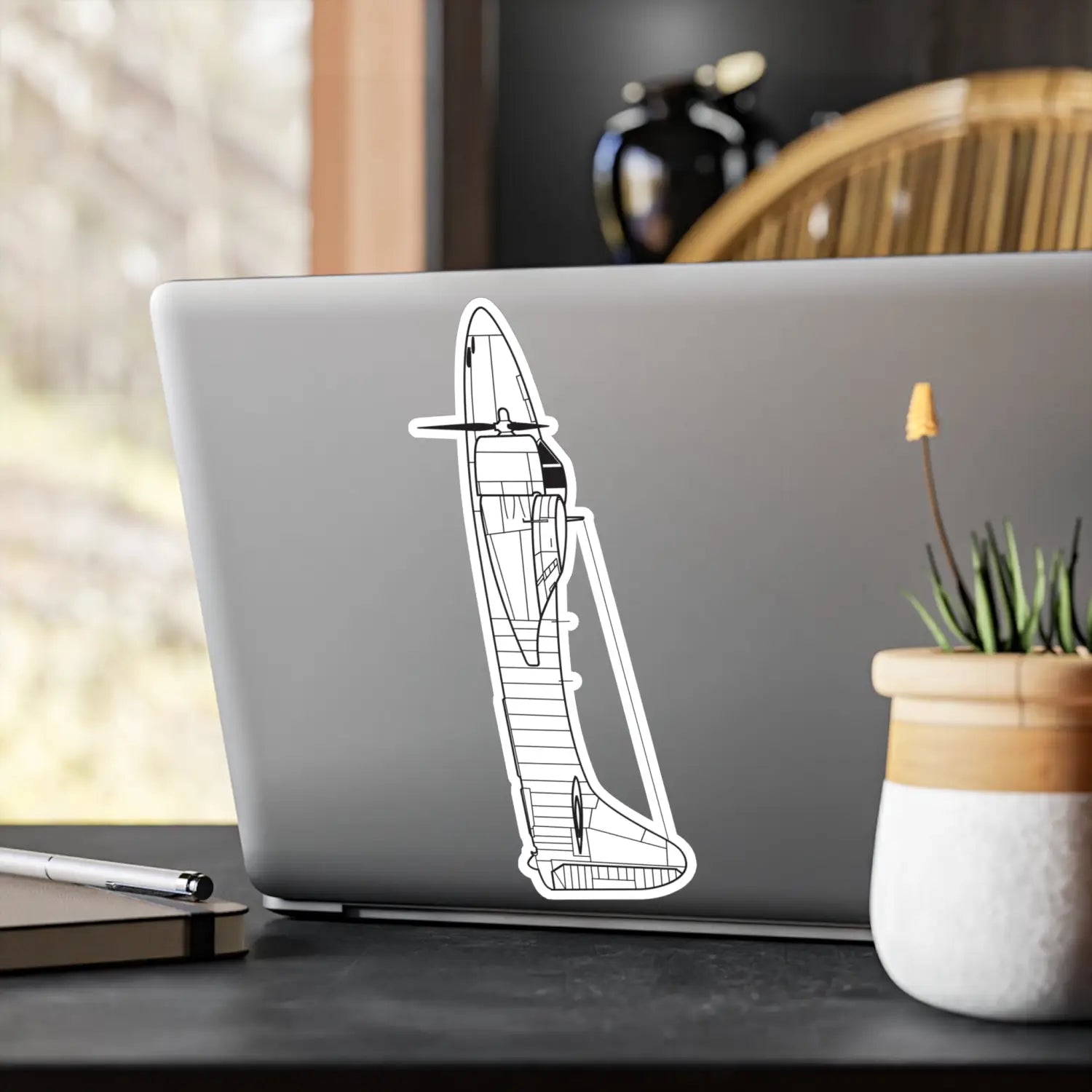 F7F Tigercat Kiss-Cut Vinyl Decal - Paper products - Pilot gifts - WWII warbird t-shirt