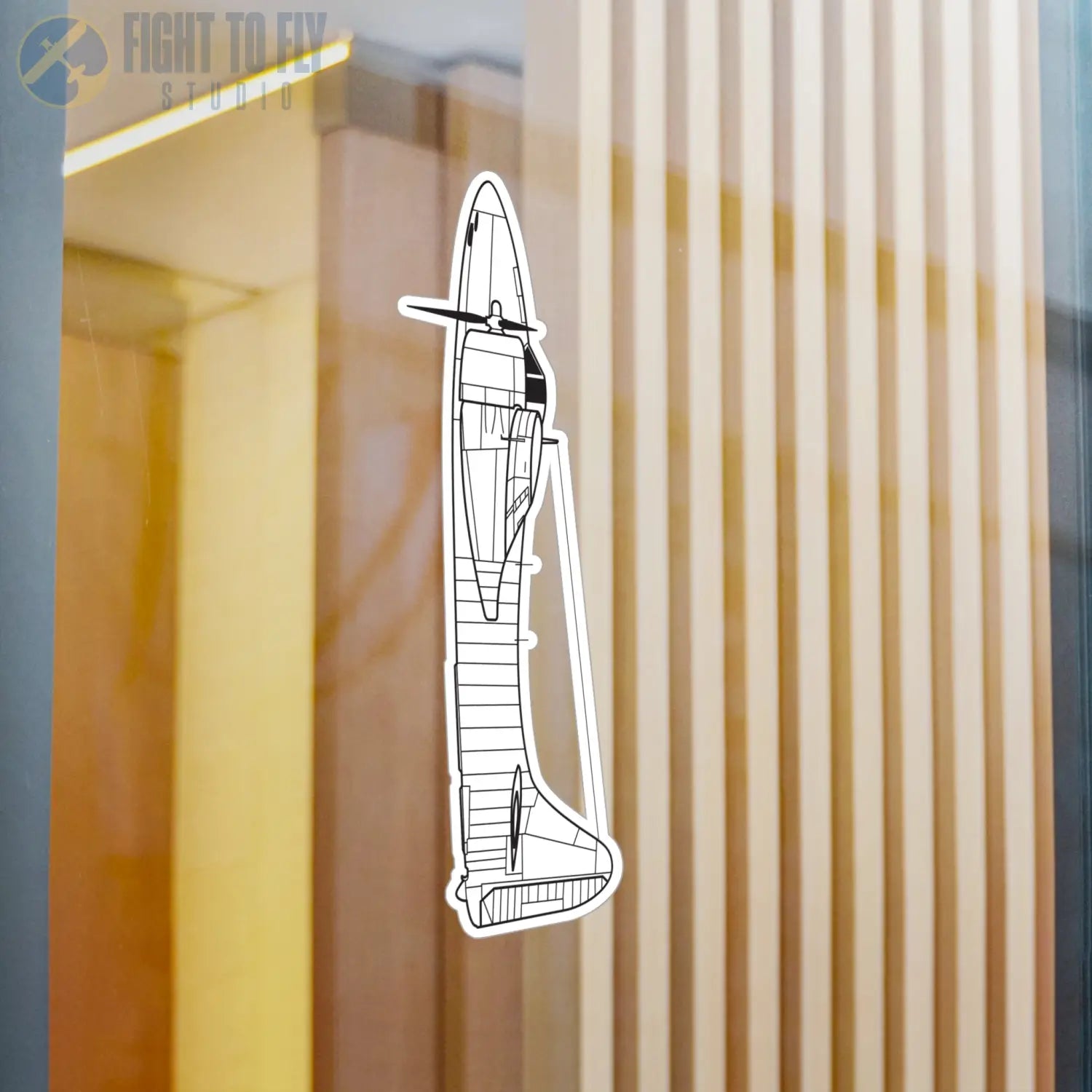 F7F Tigercat Kiss-Cut Vinyl Decal - Paper products - Pilot gifts - WWII warbird t-shirt