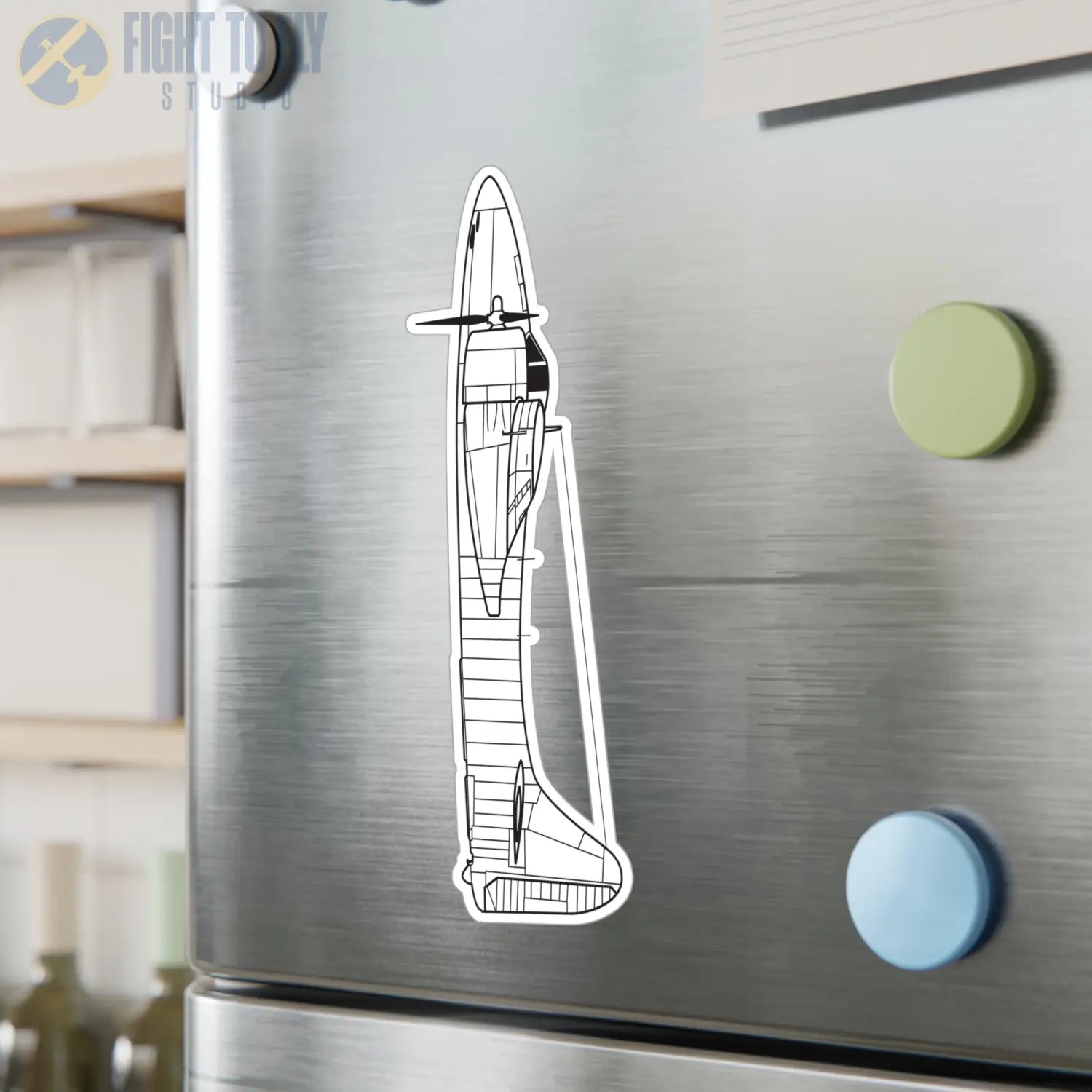 F7F Tigercat Kiss-Cut Vinyl Decal - Paper products - Pilot gifts - WWII warbird t-shirt