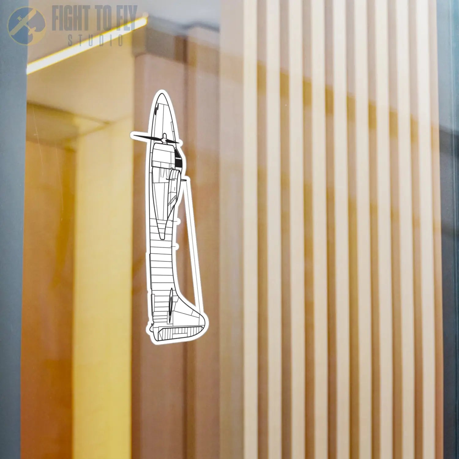 F7F Tigercat Kiss-Cut Vinyl Decal - Paper products - Pilot gifts - WWII warbird t-shirt