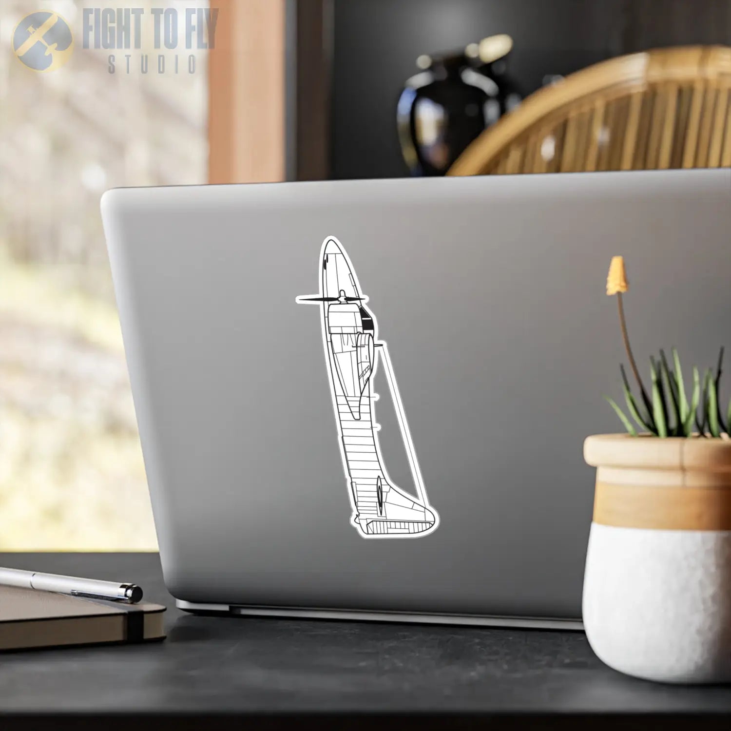 F7F Tigercat Kiss-Cut Vinyl Decal - Paper products - Pilot gifts - WWII warbird t-shirt