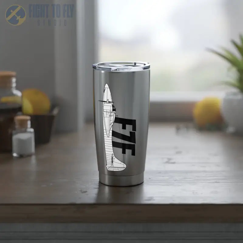 F7F Tumbler – Twin-Engine Navy Fighter Design - Mug - Pilot gifts - WWII warbird t-shirt