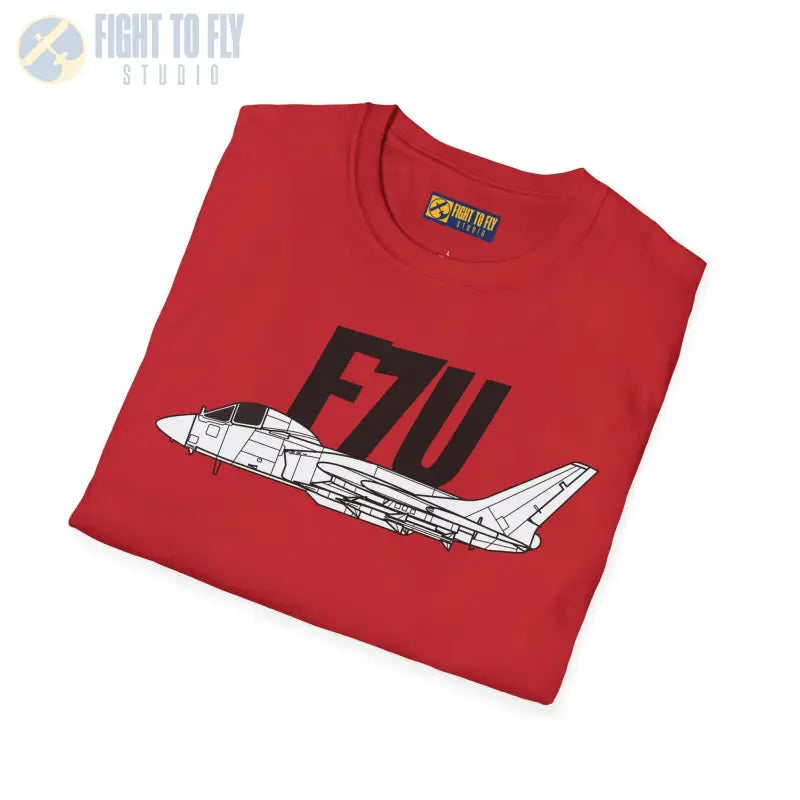 F7U Side Profile T-Shirt – Jet Age Navy Fighter Tee - Pilot gifts - WWII warbird t-shirt