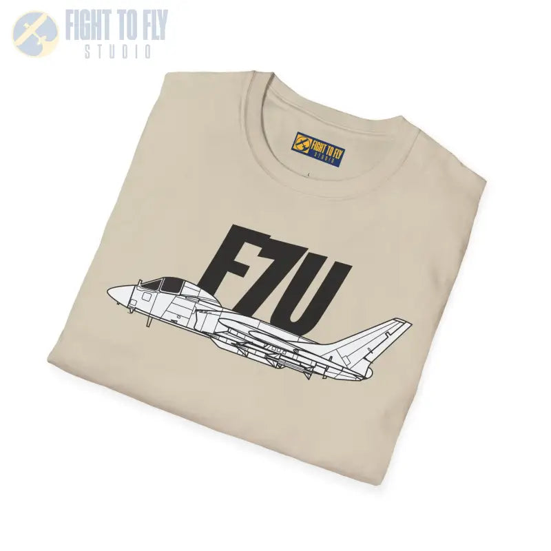 F7U Cutlass Side Profile T-Shirt - Pilot gifts - WWII warbird t-shirt
