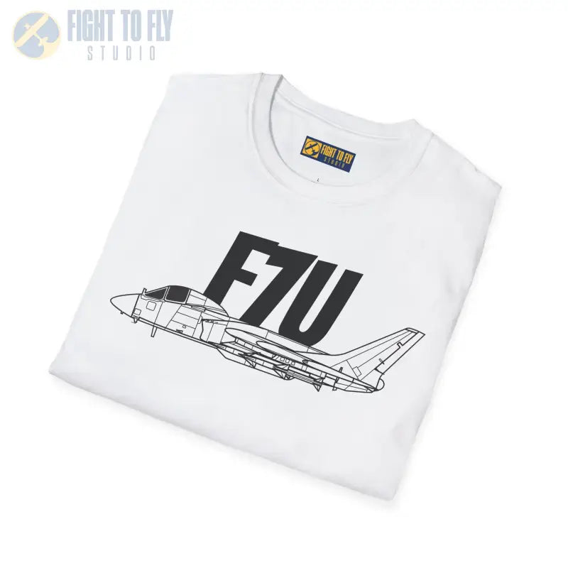 F7U Side Profile T-Shirt – Jet Age Navy Fighter Tee - Pilot gifts - WWII warbird t-shirt