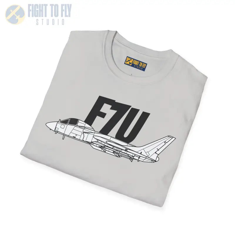 F7U Cutlass Side Profile T-Shirt - Pilot gifts - WWII warbird t-shirt