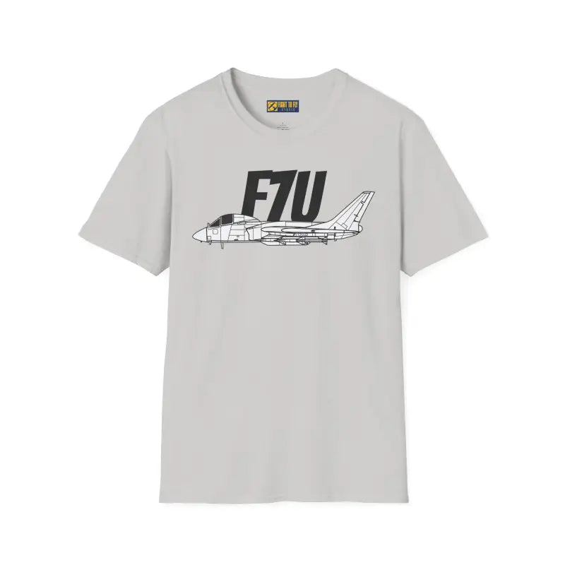 F7U Cutlass Side Profile T-Shirt - Pilot gifts - WWII warbird t-shirt