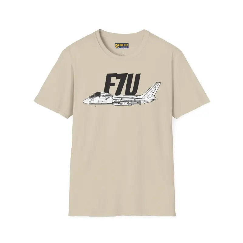 F7U Side Profile T-Shirt – Jet Age Navy Fighter Tee - Pilot gifts - WWII warbird t-shirt