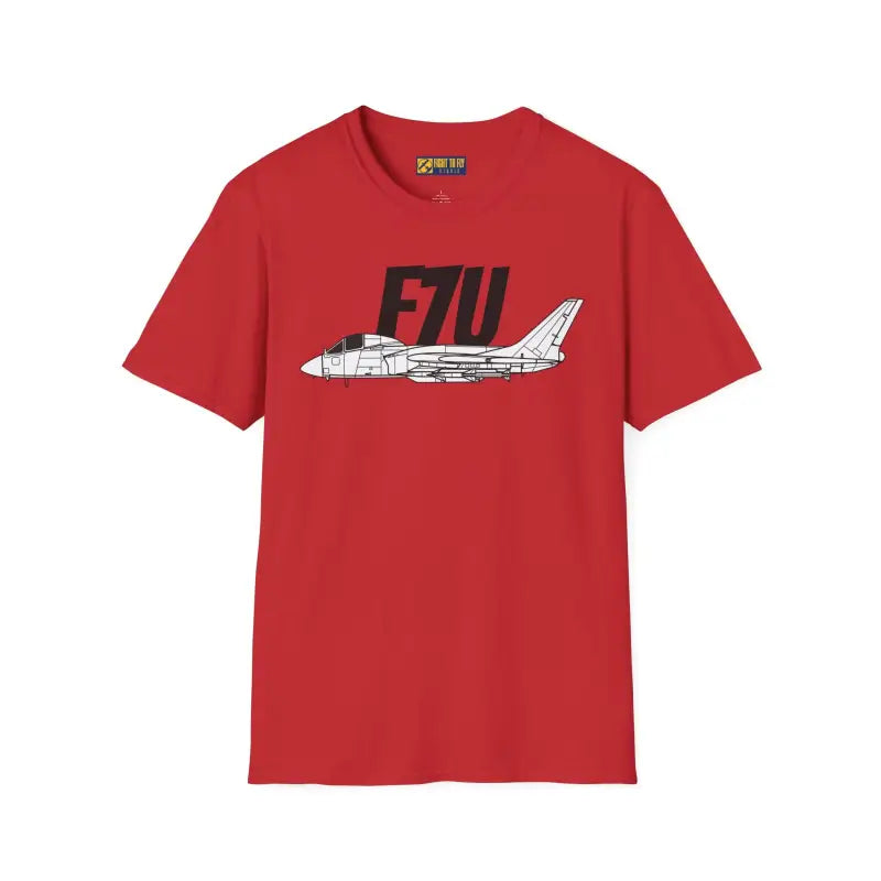 F7U Cutlass Side Profile T-Shirt - Pilot gifts - WWII warbird t-shirt