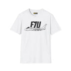 F7U Cutlass Side Profile T-Shirt - Pilot gifts - WWII warbird t-shirt