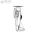 F8F Bearcat Kiss-Cut Vinyl Decal - Paper products - Pilot gifts - WWII warbird t-shirt