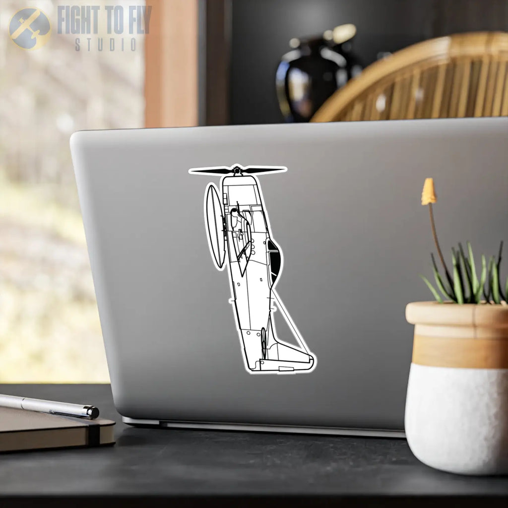 F8F Bearcat Kiss-Cut Vinyl Decal - Paper products - Pilot gifts - WWII warbird t-shirt