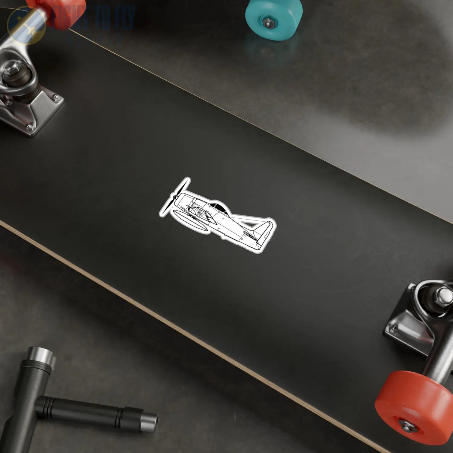 F8F Bearcat Kiss-Cut Vinyl Decal - Paper products - Pilot gifts - WWII warbird t-shirt