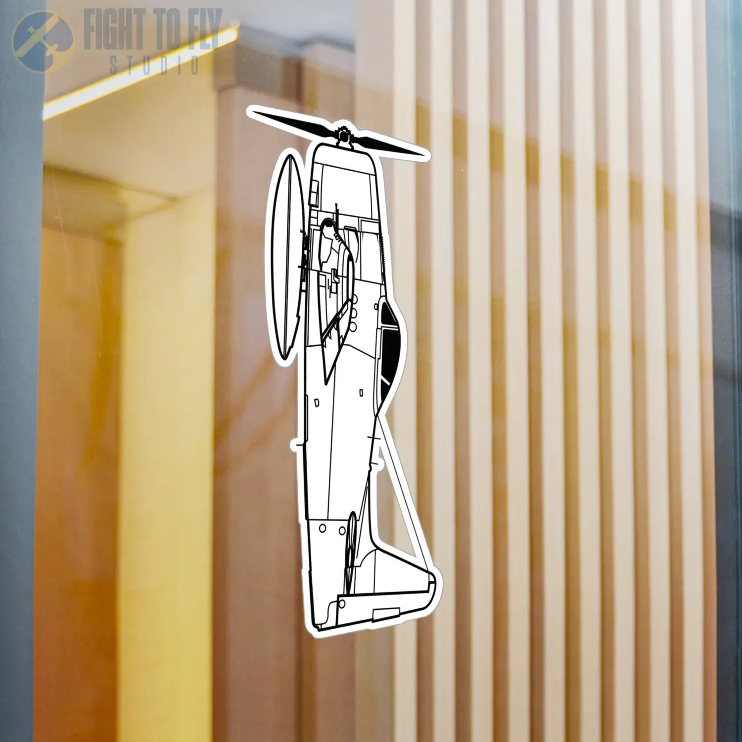 F8F Bearcat Kiss-Cut Vinyl Decal - Paper products - Pilot gifts - WWII warbird t-shirt