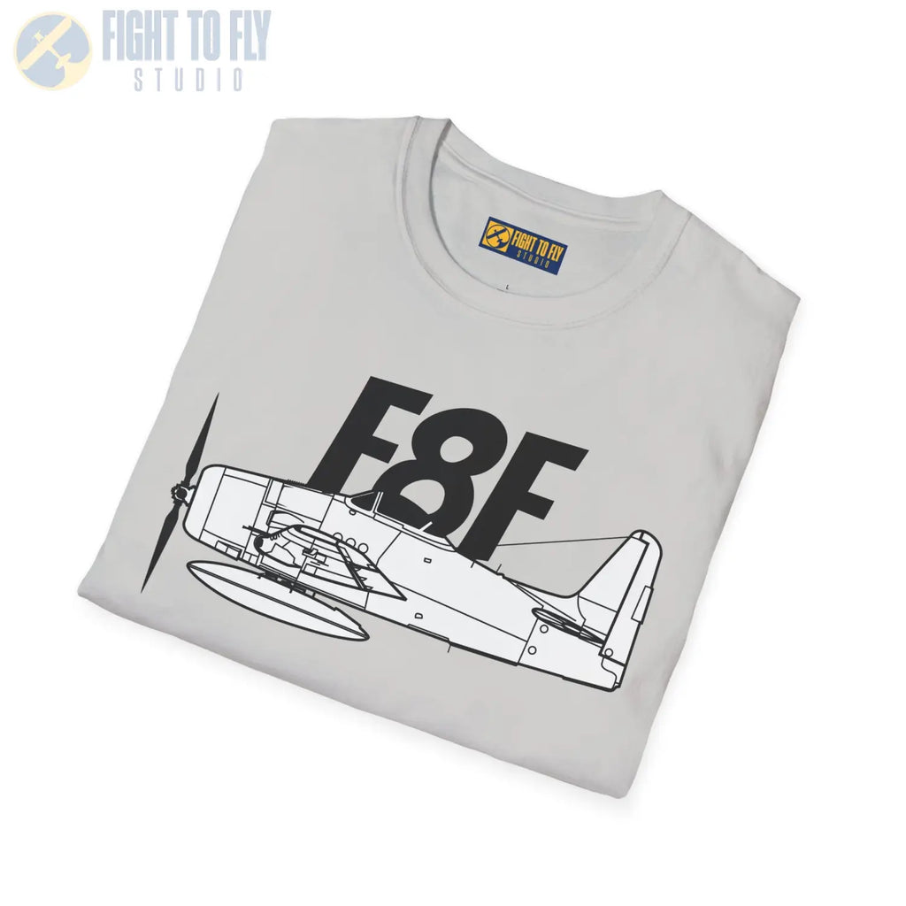 F8F Bearcat Side Profile T-Shirt - Pilot gifts - WWII warbird t-shirt