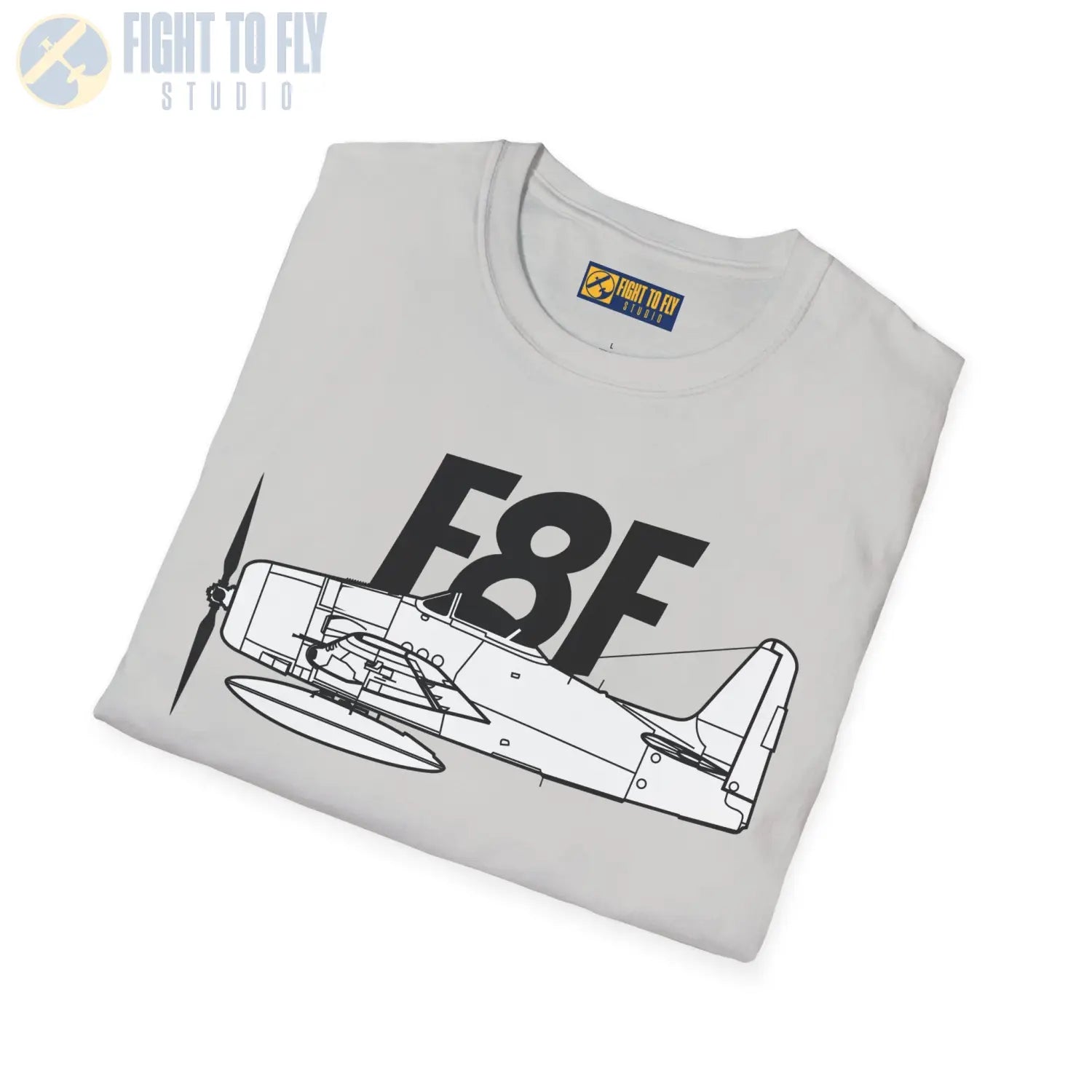 F8F Bearcat Side Profile T-Shirt - Pilot gifts - WWII warbird t-shirt