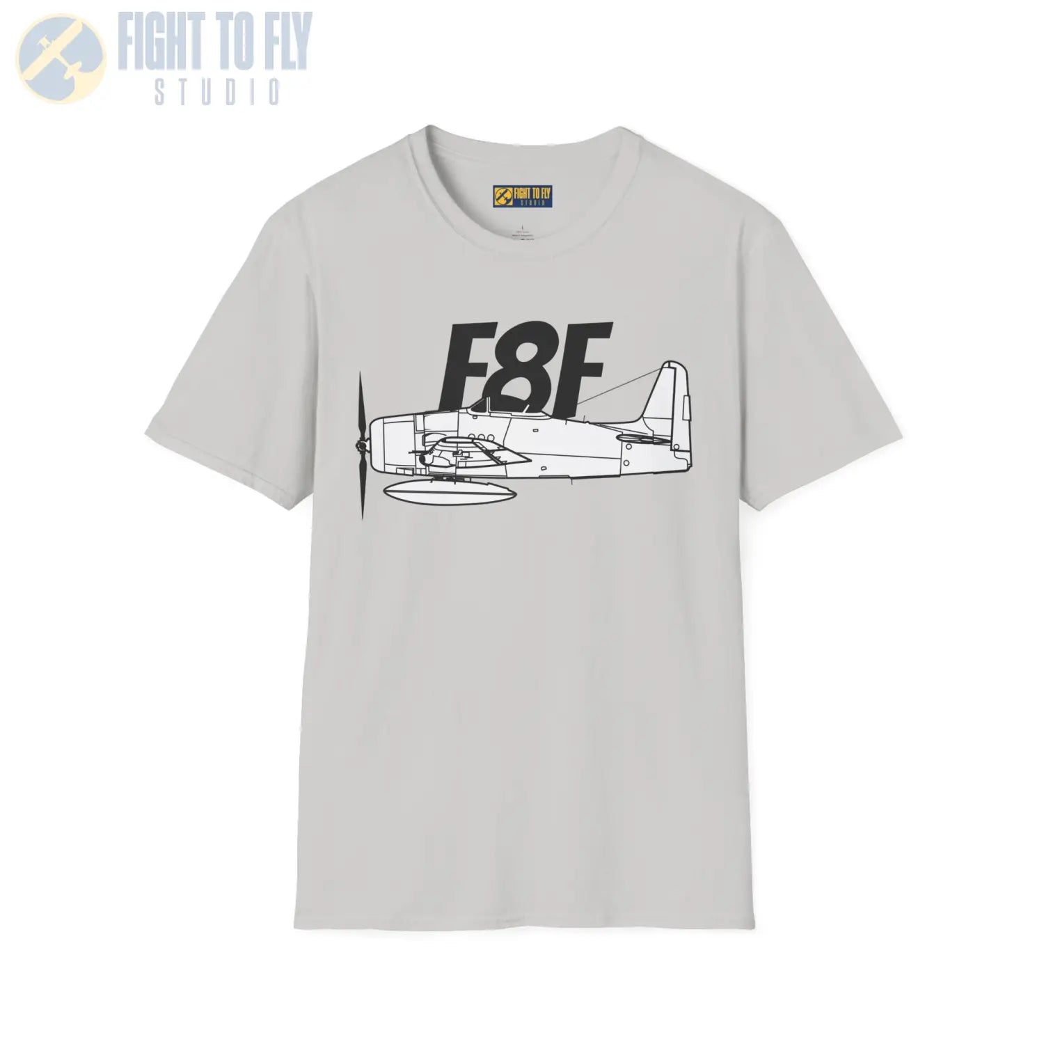 F8F Bearcat Side Profile T-Shirt - Pilot gifts - WWII warbird t-shirt