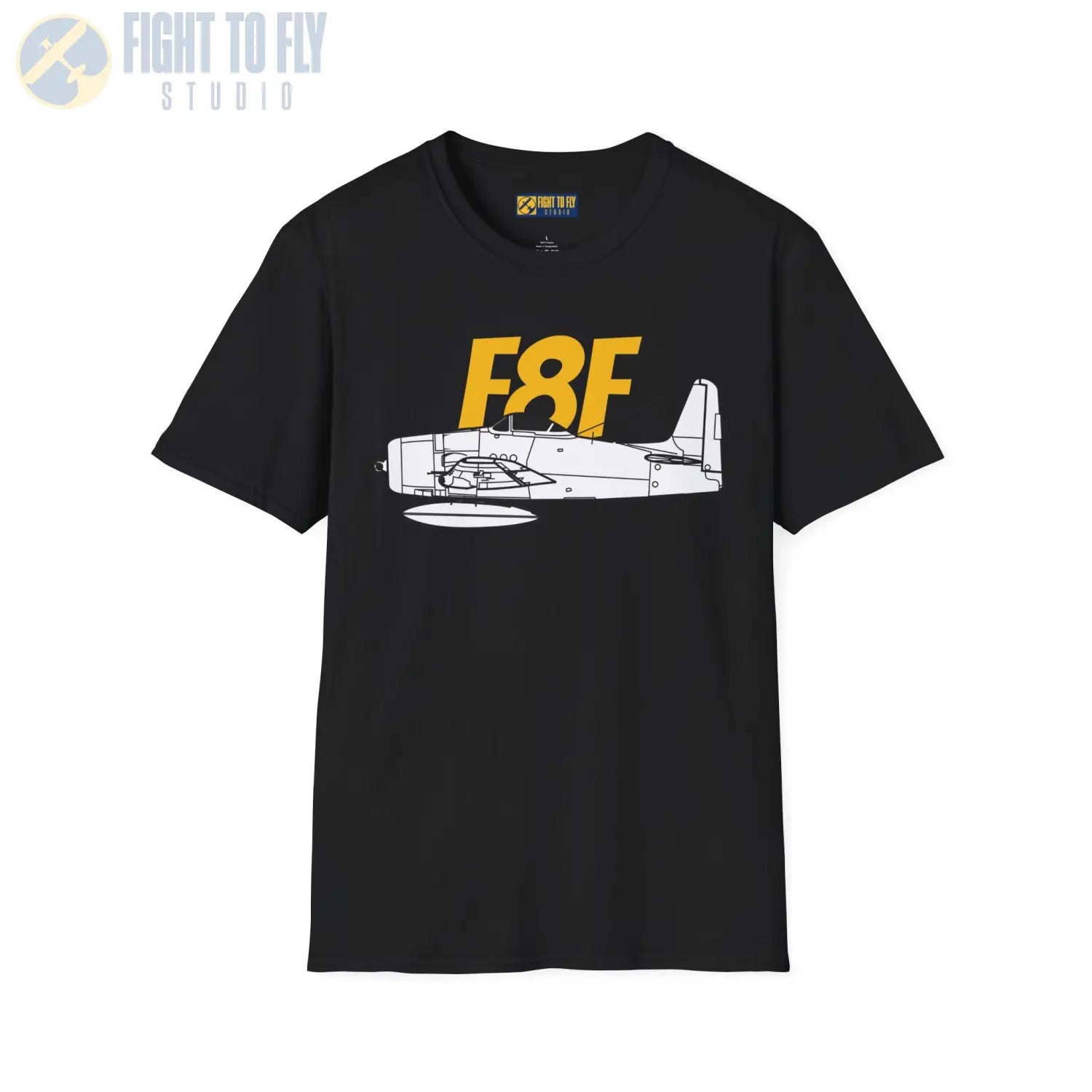F8F Bearcat Side Profile T-Shirt - Pilot gifts - WWII warbird t-shirt