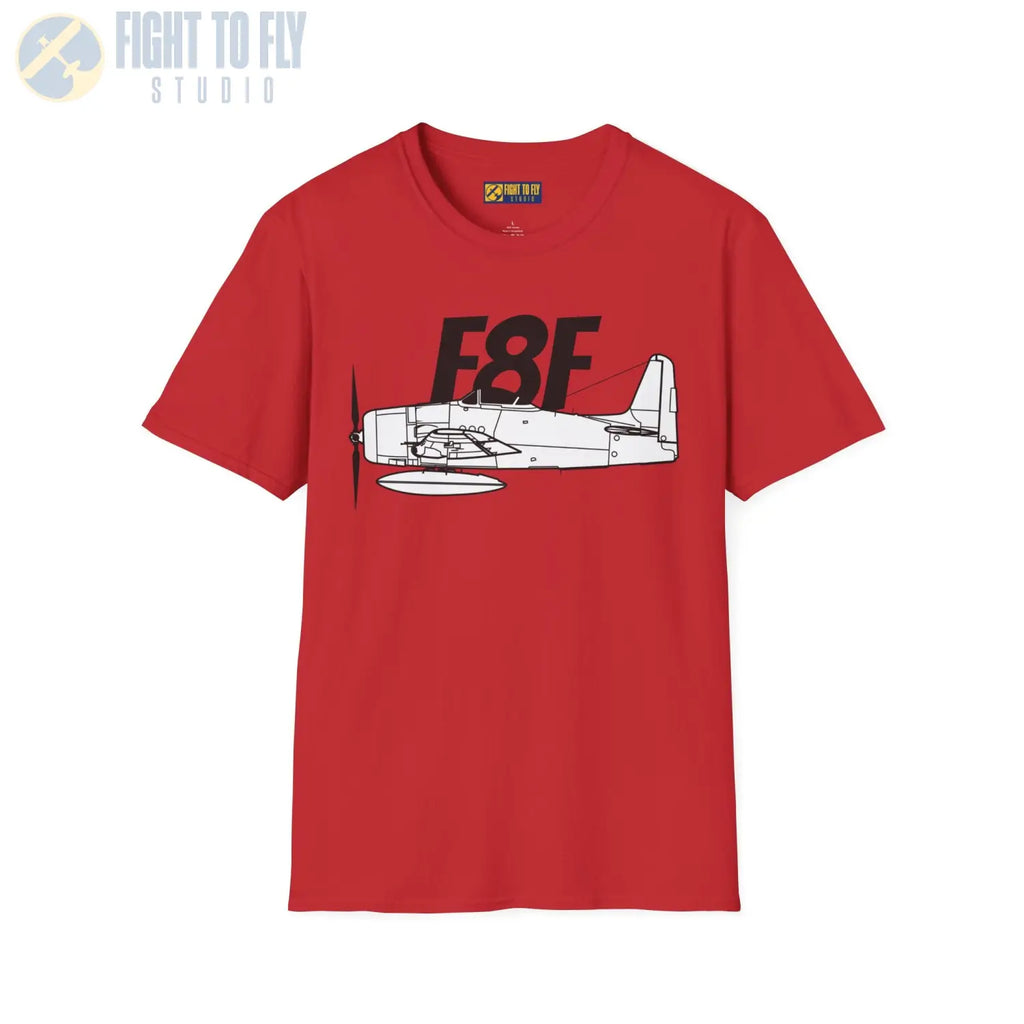 F8F Bearcat Side Profile T-Shirt - Pilot gifts - WWII warbird t-shirt