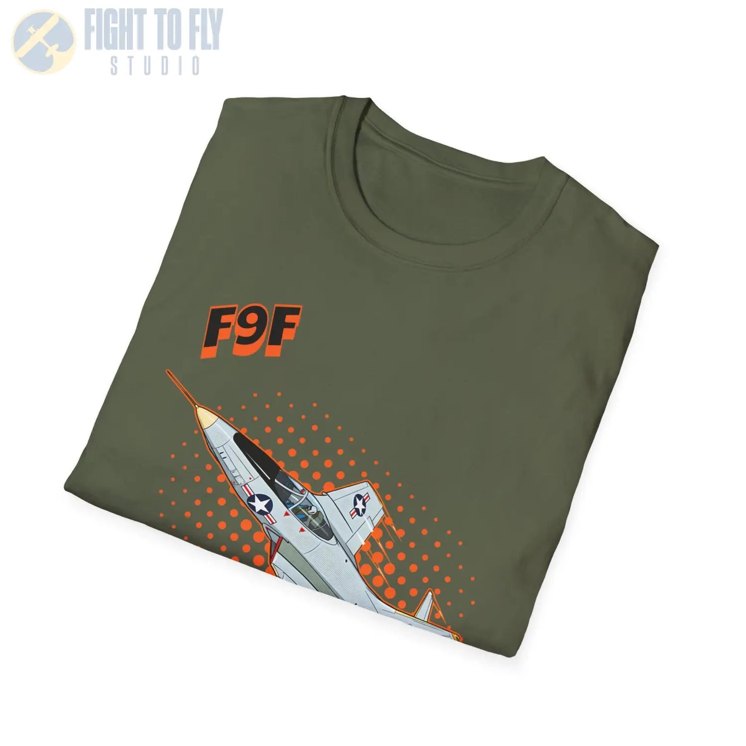 F9F Panther Comic Style T-Shirt - Pilot gifts - WWII warbird t-shirt