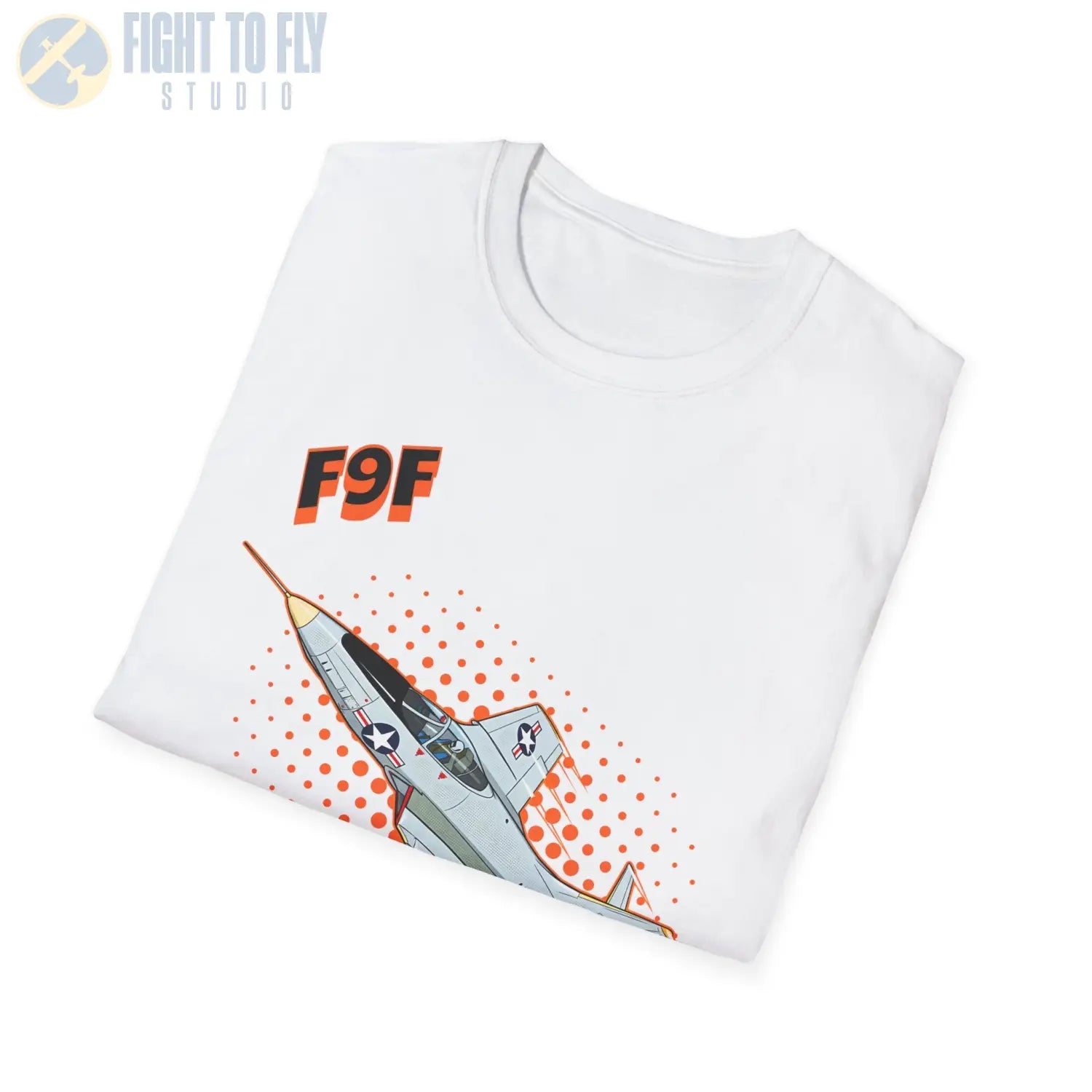 F9F Panther Comic Style T-Shirt - Pilot gifts - WWII warbird t-shirt