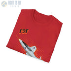 F9F Panther Comic Style T-Shirt - Pilot gifts - WWII warbird t-shirt
