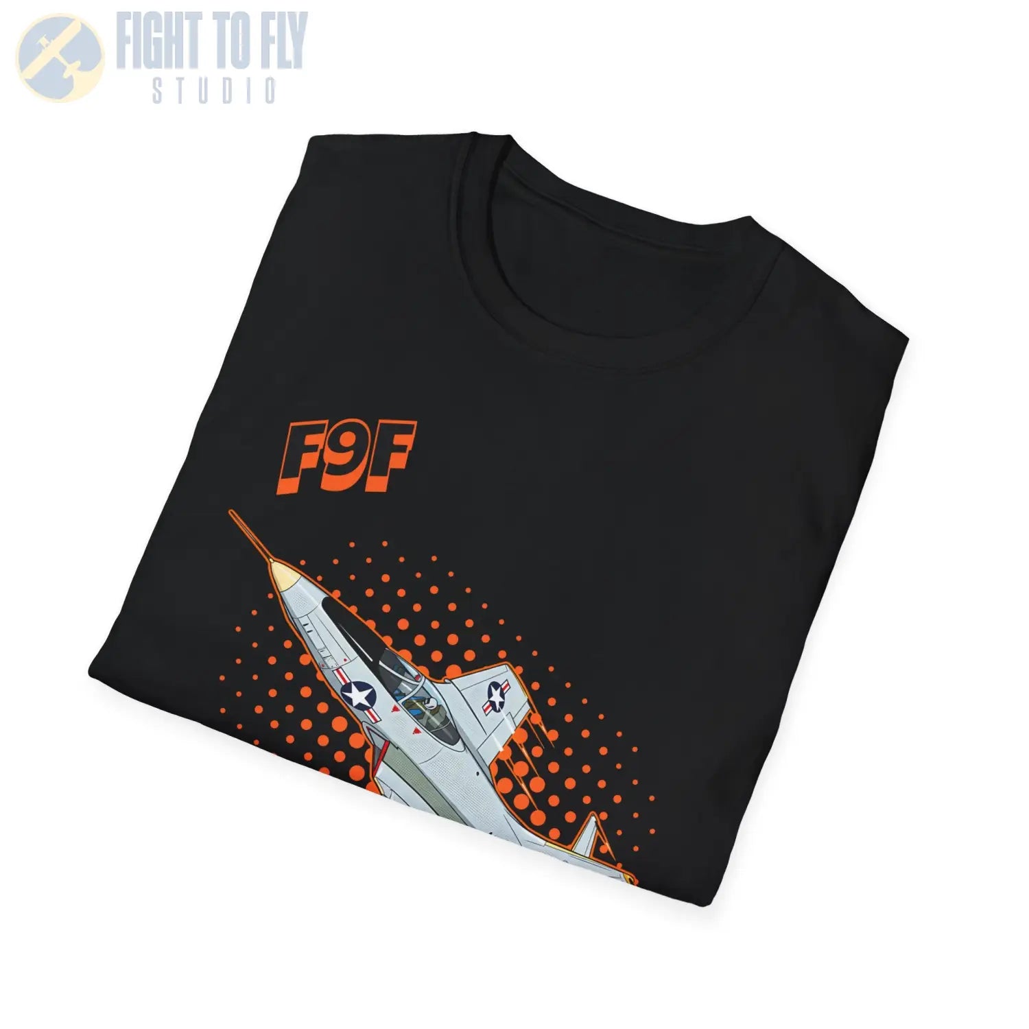 F9F Panther Comic Style T-Shirt - Pilot gifts - WWII warbird t-shirt