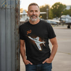 F9F Panther Comic Style T-Shirt - Pilot gifts - WWII warbird t-shirt