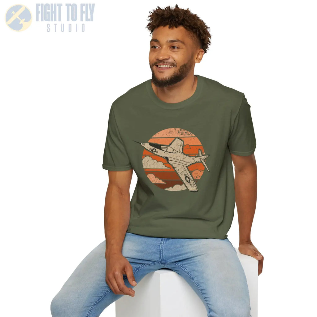 F9F Panther Retro T-Shirt - Pilot gifts - WWII warbird t-shirt