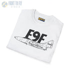 F9F Side Panther Profile T-Shirt - Pilot gifts - WWII warbird t-shirt