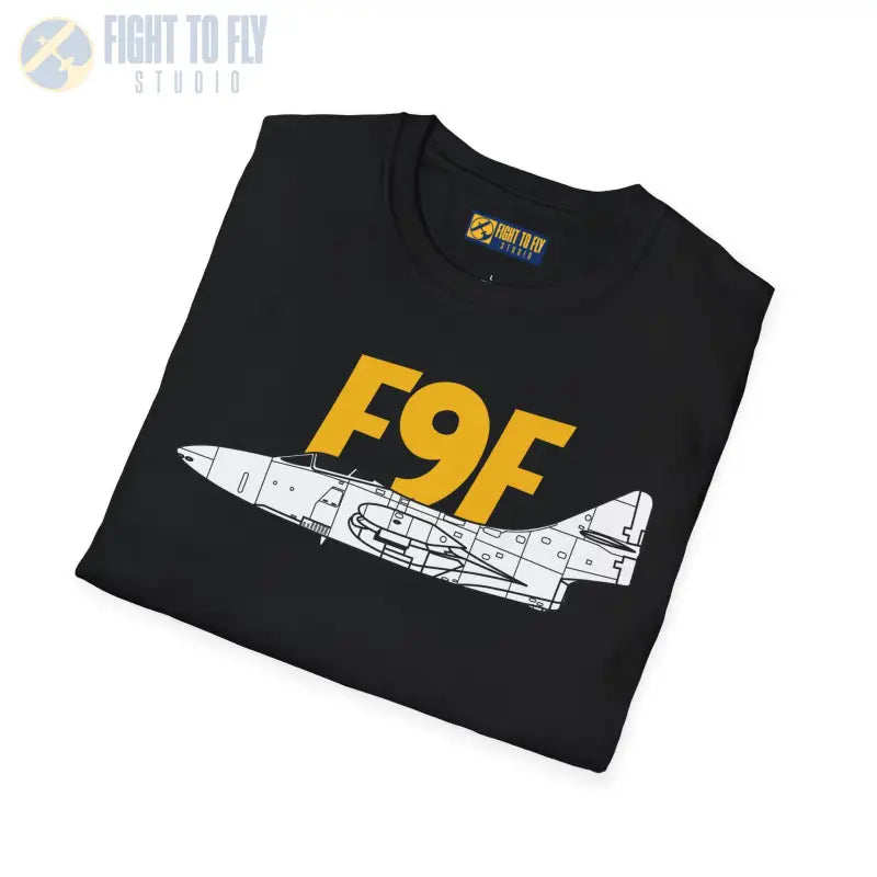 F9F Side Panther Profile T-Shirt - Pilot gifts - WWII warbird t-shirt