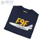 F9F Side Panther Profile T-Shirt - Pilot gifts - WWII warbird t-shirt