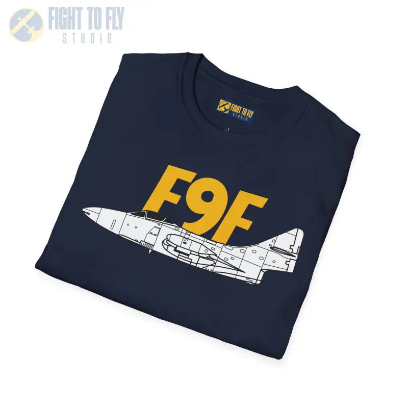 F9F Side Panther Profile T-Shirt - Pilot gifts - WWII warbird t-shirt