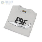 F9F Side Panther Profile T-Shirt - Pilot gifts - WWII warbird t-shirt