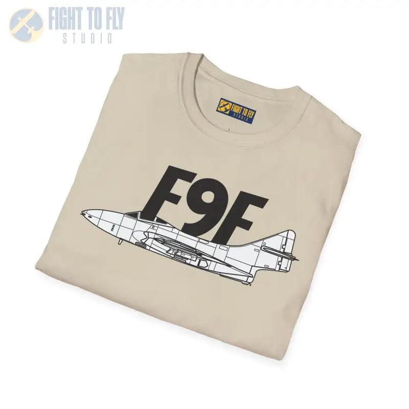 F9F Cougar Side Profile T-Shirt - Pilot gifts - WWII warbird t-shirt