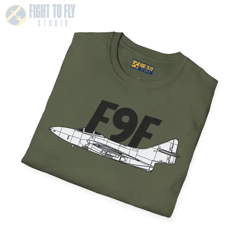 F9F Cougar Side Profile T Shirt Pilot gifts WWII warbird t shirt