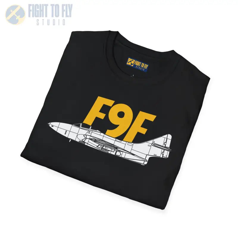F9F Cougar Side Profile T-Shirt - Pilot gifts - WWII warbird t-shirt