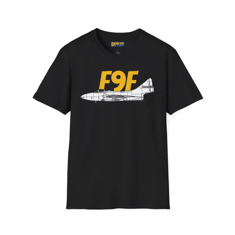 F9F Cougar Side Profile T-Shirt - Pilot gifts - WWII warbird t-shirt