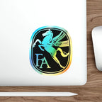 Fairchild Aircraft Logo Holographic Die-cut Stickers - Paper products - Pilot gifts - WWII warbird t-shirt