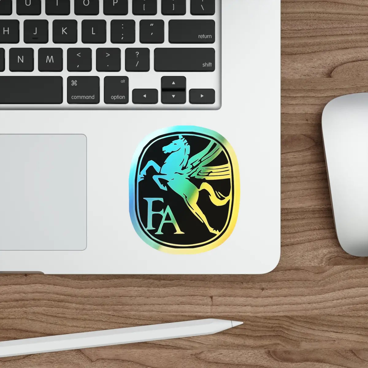 Fairchild Aircraft Logo Holographic Die-cut Stickers - Paper products - Pilot gifts - WWII warbird t-shirt
