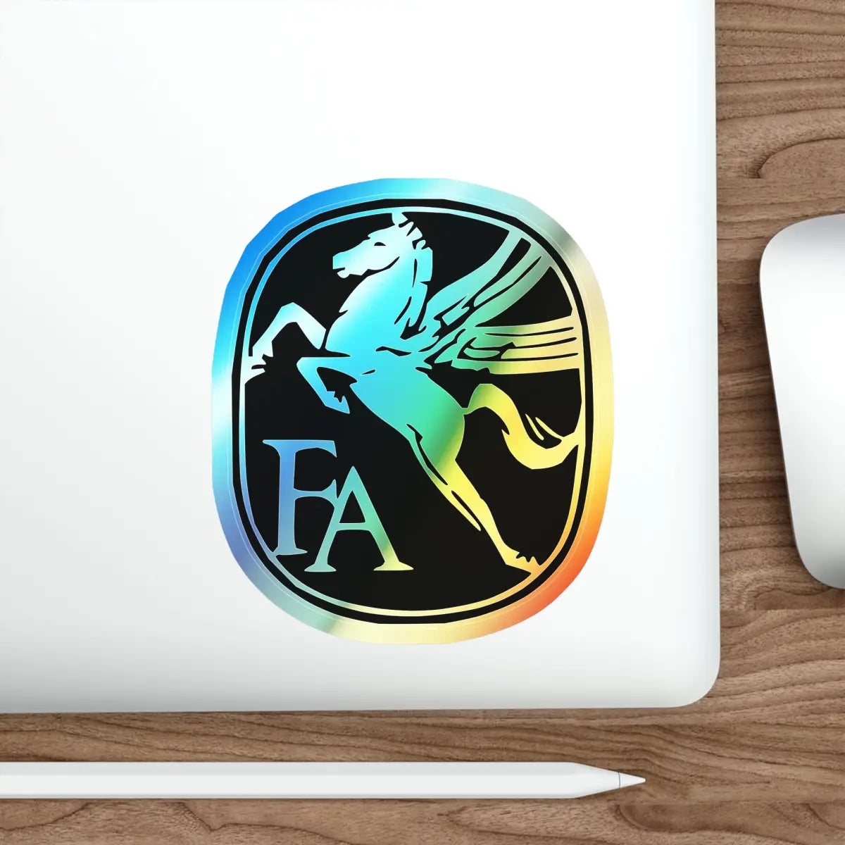 Fairchild Aircraft Logo Holographic Die-cut Stickers - Paper products - Pilot gifts - WWII warbird t-shirt