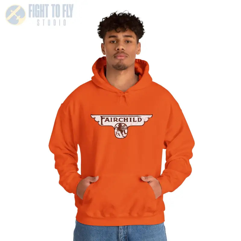 Fairchild Aircraft Unisex Heavy Blend™ Hooded Sweatshirt - Hoodie - Gifts for pilots - Aviation apparel