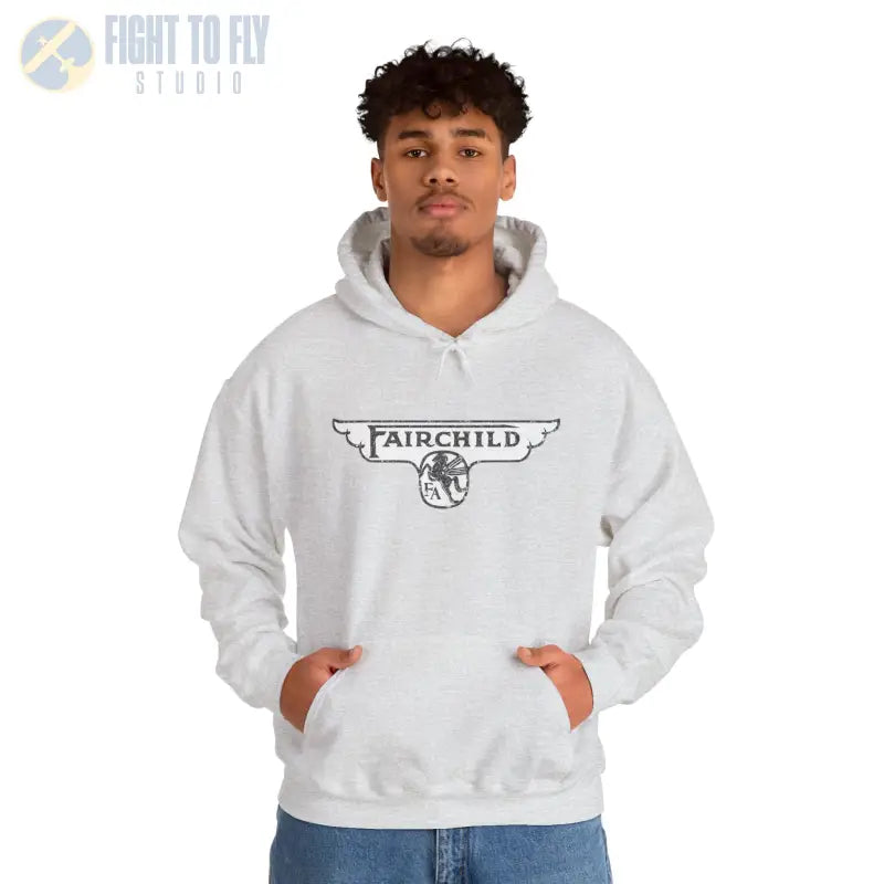 Fairchild Aircraft Unisex Heavy Blend™ Hooded Sweatshirt - Hoodie - Gifts for pilots - Aviation apparel