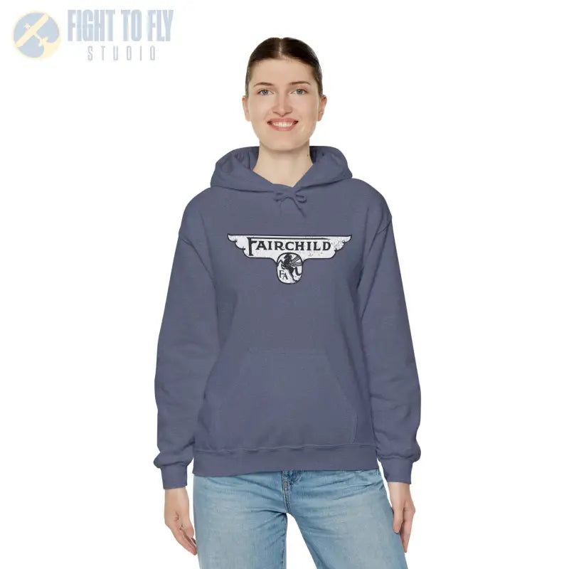 Fairchild Aircraft Unisex Heavy Blend™ Hooded Sweatshirt - Hoodie - Gifts for pilots - Aviation apparel